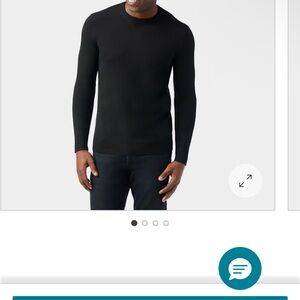 Smart wool Men's Black Sweater